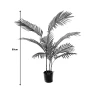 Areca decorative plant in a pot Inart green pp H80cm