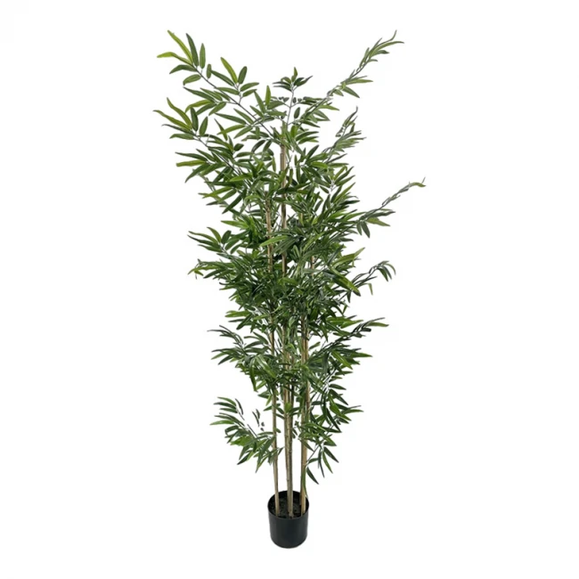 Decorative plant Bamboo in a pot Inart green pp H190cm