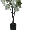 Decorative plant Bean flowers in a pot Inart white pp H125cm