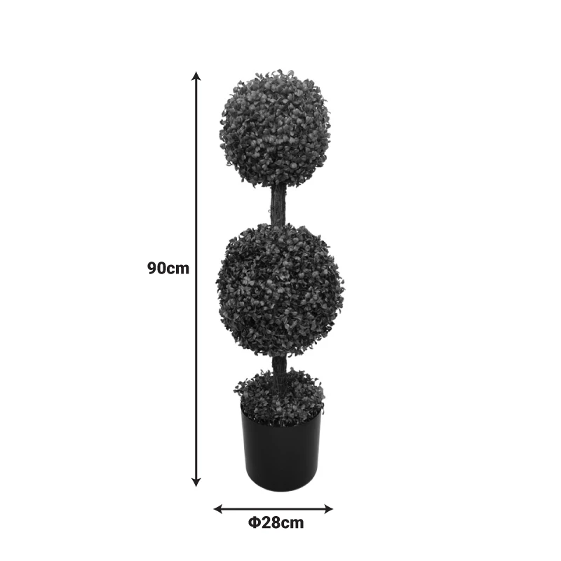 Decorative plant Bolla IΙ in Inart green pp pot Φ28x90cm