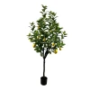 Decorative plant Lemon tree in a pot Inart green pp H180cm