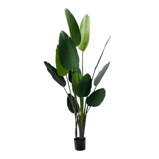 Decorative plant Palm tree in a pot Inart green pp H180cm