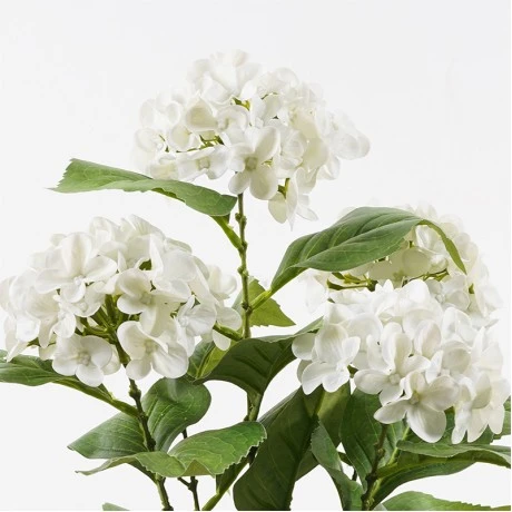 Decorative plant in a pot Hydrangea Inart white D35x50cm