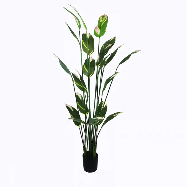 Ornamental plant in pot Lucky I Inart green D80x210cm