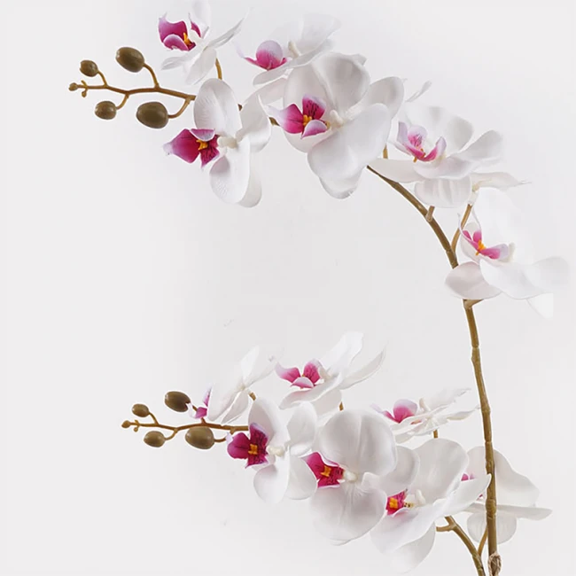 Decorative plant in a pot Orchid White Inart 36x17x65cm
