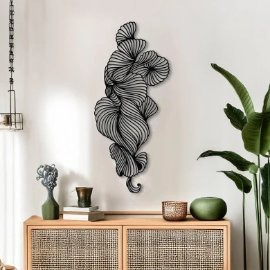 Διακοσμητικό τοίχου Bilem pakooworld μαύρο μεταλλικό 20x0,15x50εκ