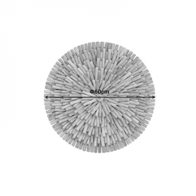 Διακοσμητικό τοίχου Decofy Inart drift ξύλο σε φυσική απόχρωση Φ60x5εκ