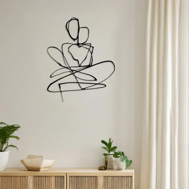 Διακοσμητικό τοίχου Emensa pakooworld μαύρο μεταλλικό 40x0,15x50εκ