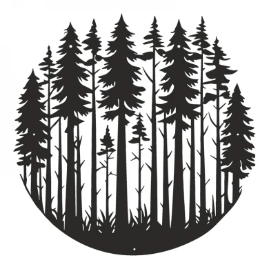 Διακοσμητικό τοίχου Foren pakooworld μαύρο μεταλλικό Φ50x0,15εκ