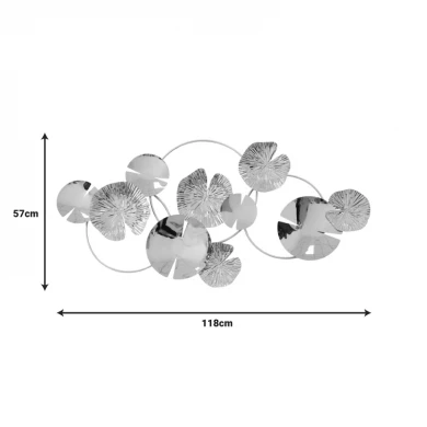 Διακοσμητικό τοίχου Lacy Inart μέταλλο σε χρυσή απόχρωση 118x57x5εκ