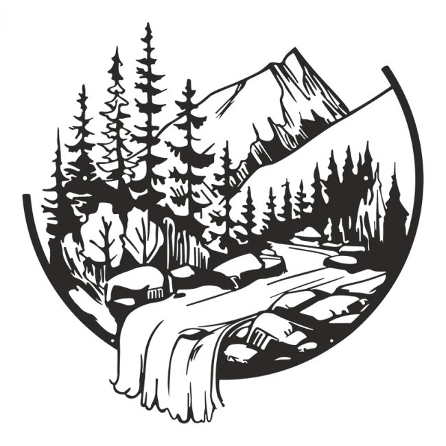 Διακοσμητικό τοίχου Mordio pakooworld μαύρο μεταλλικό Φ60x0,15εκ