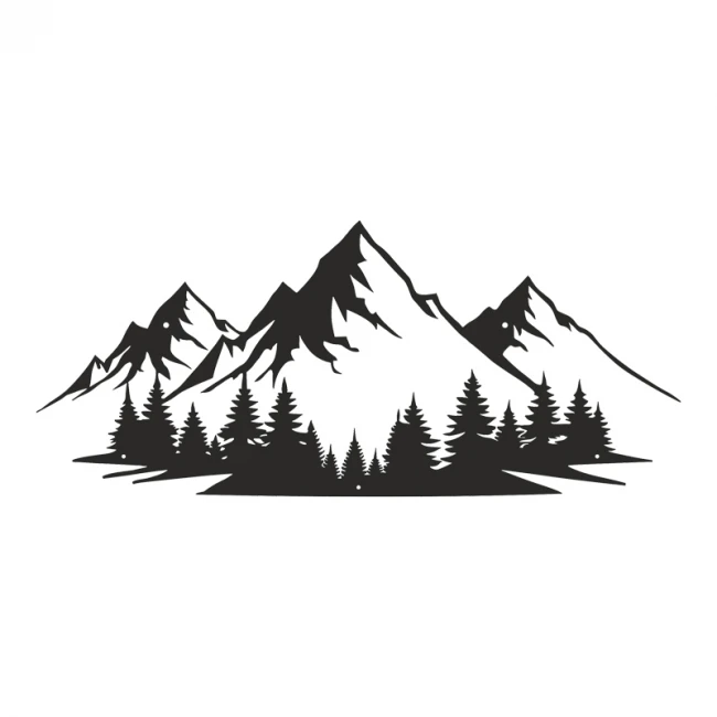 Διακοσμητικό τοίχου Onfia pakooworld μαύρο μεταλλικό 70x0,15x30εκ