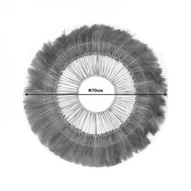 Διακοσμητικό τοίχου Ramine Inart μπανάνα ξύλο σε φυσική απόχρωση Φ70x10εκ