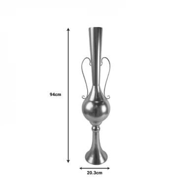 Διακοσμητικό βάζο δαπέδου Hra Inart μέταλλο σε χρυσή απόχρωση Φ20.3x94εκ