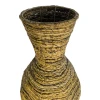 Διακοσμητικό βάζο Lerpon Inart banana rope σε φυσική απόχρωση Φ40x100εκ