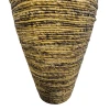 Διακοσμητικό βάζο Lerpon Inart banana rope σε φυσική απόχρωση Φ40x100εκ