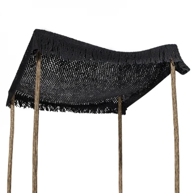 Δίχτυ σκίασης Roof pakoworld μακραμέ μαύρο 4x4m