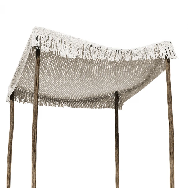 Day bed Roof pakoworld macrame beige 2x2m