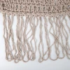 Shelto pakoworld macrame poly-cotton shade net in beige shade 200x200x27cm