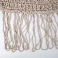 Shelto pakoworld macrame poly-cotton shade net in beige shade 400x400x27cm