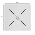 Table surface Fervor pakoworld HPL ivory 70x70cm