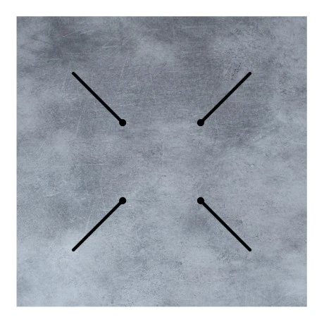 Tabletop Inspire pakoworld HPL gray cement 69x69cm 12mm thick