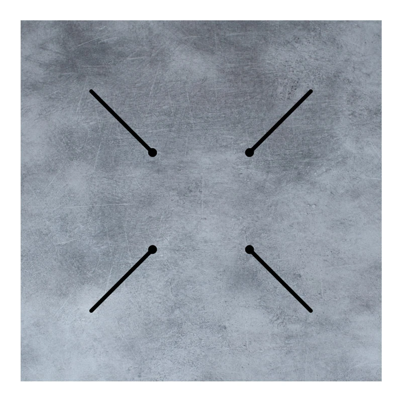 Table surface Inspire pakoworld HPL grey cement 69x69cm
