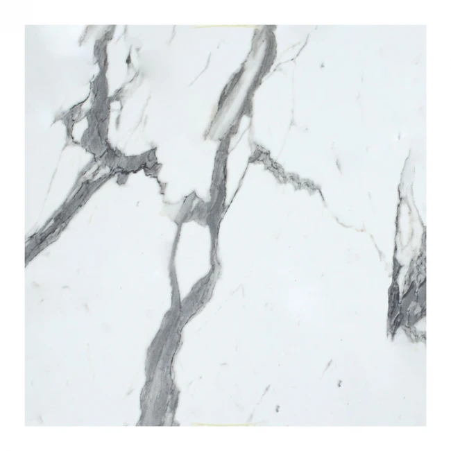 Table top Melody pakoworld HPL white marble 60x60cm 12mm thick