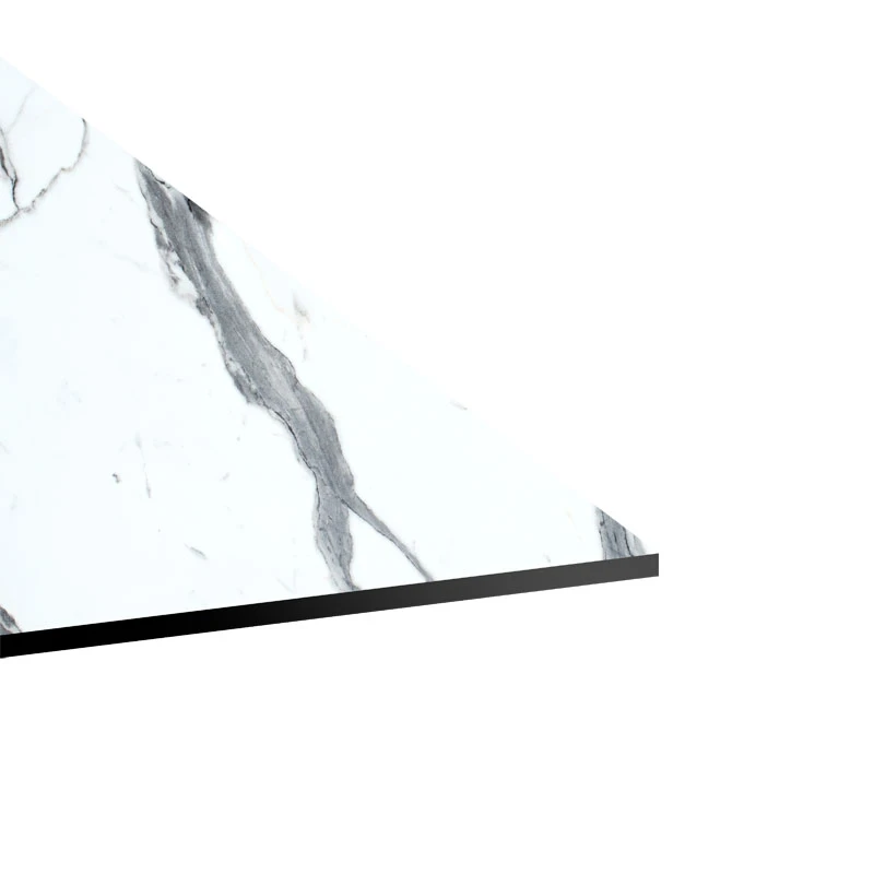 Table top Melody pakoworld HPL white marble 69x120cm 12mm thick
