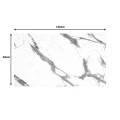 Table top Melody pakoworld HPL white marble 69x120cm 12mm thick