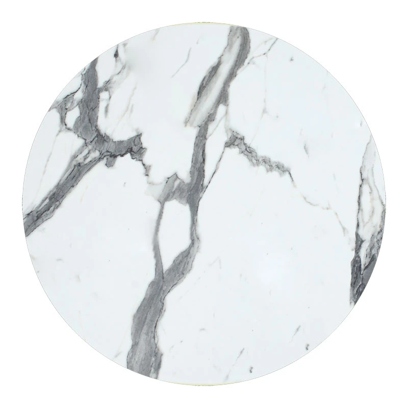 Table surface Melody pakoworld HPL white marble D60cm