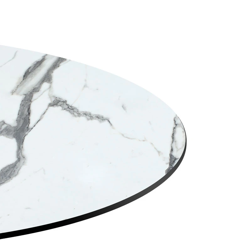 Table surface Melody pakoworld HPL white marble D70cm