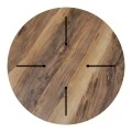 Table surface Noble pakoworld HPL walnut D69cm