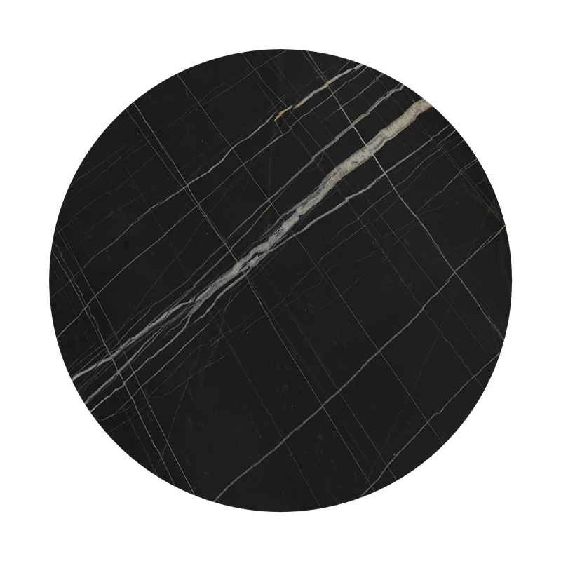 Relian table top pakoworld HPL black marble look D69cm 12mm thick