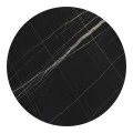 Relian table top pakoworld HPL black marble look D80cm 12mm thick