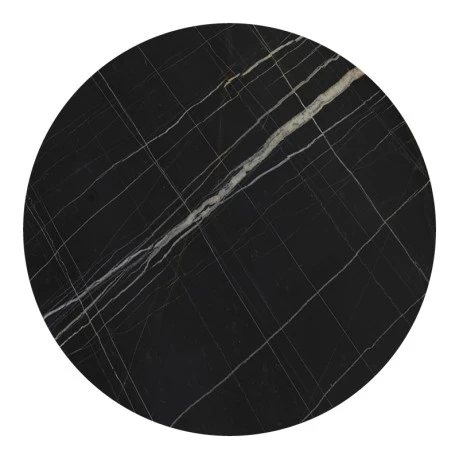 Relian table top pakoworld HPL black marble look D80cm 12mm thick