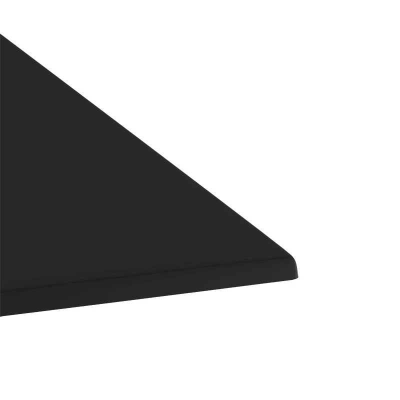 Table surface Scenic pakoworld Werzalit black 70x70cm