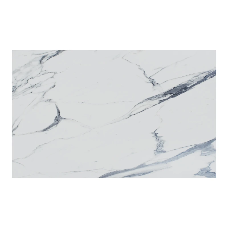 Table top Solace pakoworld Werzalit white marble 120x80cm thickness 35mm
