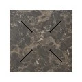 Verhia table top pakoworld HPL dark grey marble look 60x60cm 12mm thick