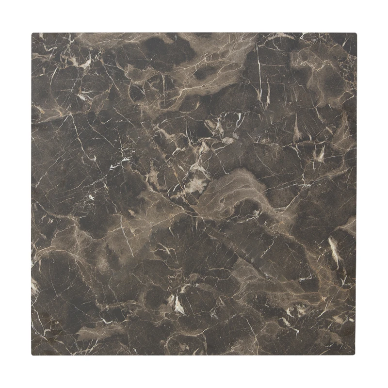Verhia table top pakoworld HPL dark grey marble look 69x69cm 12mm thick