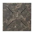 Verhia table top pakoworld HPL dark grey marble look 69x69cm 12mm thick