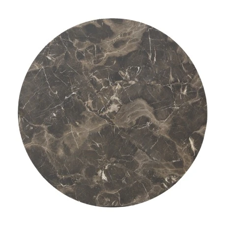 Verhia table top pakoworld HPL dark grey marble look D69cm 12mm thick