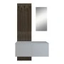 Έπιπλο εισόδου Arika pakoworld λευκό-sonoma 100x37x199.5εκ