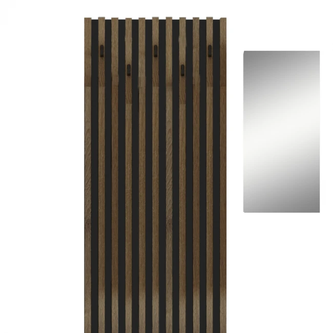 Entrance furniture Arika pakoworld white-sonoma 100x37x199.5cm