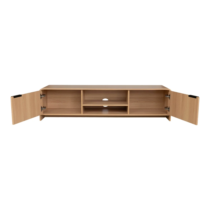 Anfen pakoworld mdf tv stand in natural shade 160x39x40.5cm