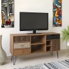 Tv unit Boho pakoworld in walnut color 120x39x64cm