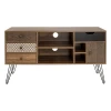 Tv unit Boho pakoworld in walnut color 120x39x64cm