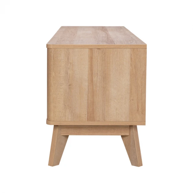 Hamea pakoworld mdf TV cabinet in natural shade 145x39.5x49cm