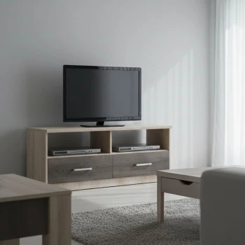 Έπιπλο τηλεόρασης OLYMPUS pakoworld χρώμα castillo-toro 120x39,5x50εκ