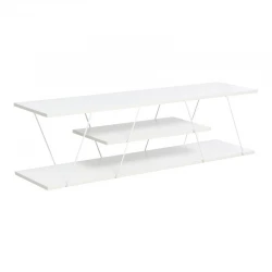 Έπιπλο τηλεόρασης Tars pakoworld λευκό 120x30x33εκ